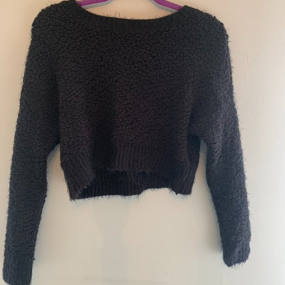 Black Fuzzy Sweater